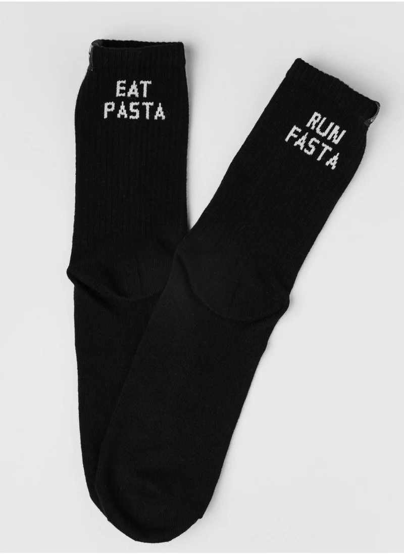 جيم سوكس EAT PASTA RUN FASTA