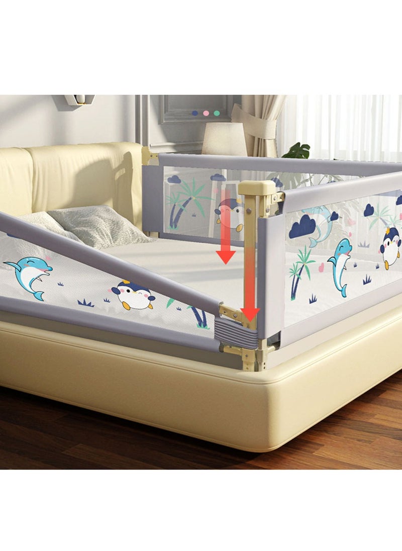 Arabest Baby Bed Rails Guard for Toddlers, Baby's Bedrail Kids Safety Beds Fence 180cm Extra Length（1 PCS For 1 Side）  - Image 3