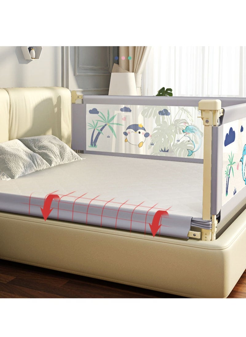 Arabest Baby Bed Rails Guard for Toddlers, Baby's Bedrail Kids Safety Beds Fence 180cm Extra Length（1 PCS For 1 Side）  - Image 4