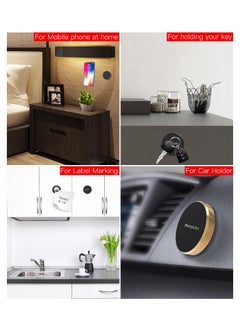 Yesido MAGNET HOLDER C38 - Magnetic holder for a small phone - very strong adhesive - rotatable - suitable for all cars and other places - black  - Image 2