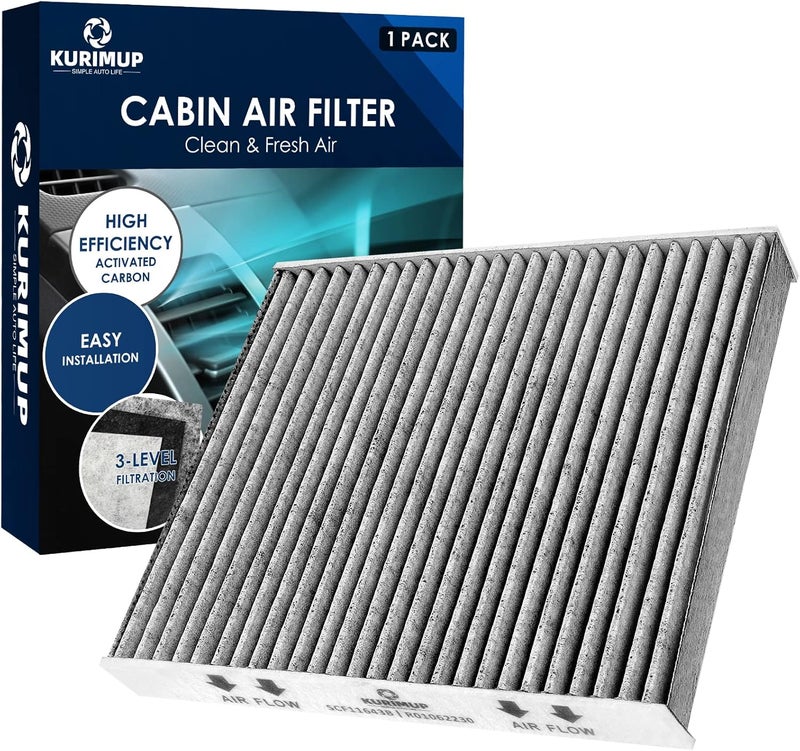 KURIMUP Cabin Air Filter with Activated Carbon - Replacement for CF11643, Fits Audi and Volkswagen Models - Image 1