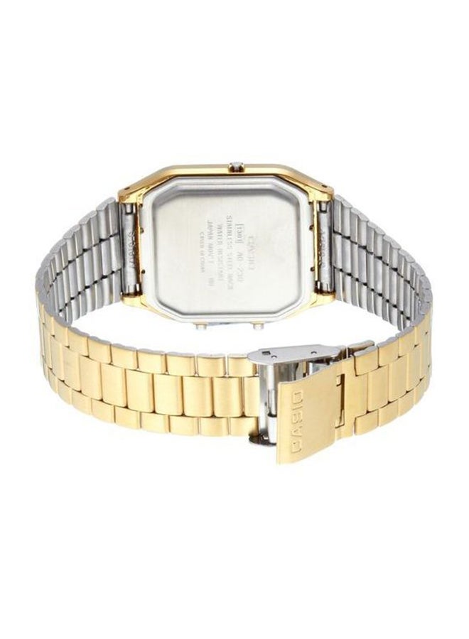 CASIO Men Water Resistant Analog & Digital Watch AQ-230GA-9DMQYE - 28 mm - Gold - Image 2