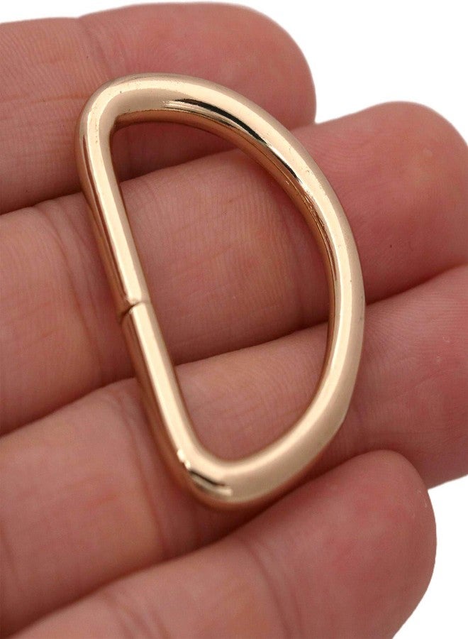 BIKICOCO Metal D-Rings Buckle, 1-1/4 Inch Non-Welded for Webbing Sewing DIY - Light Gold - Pack of 20 - Image 3