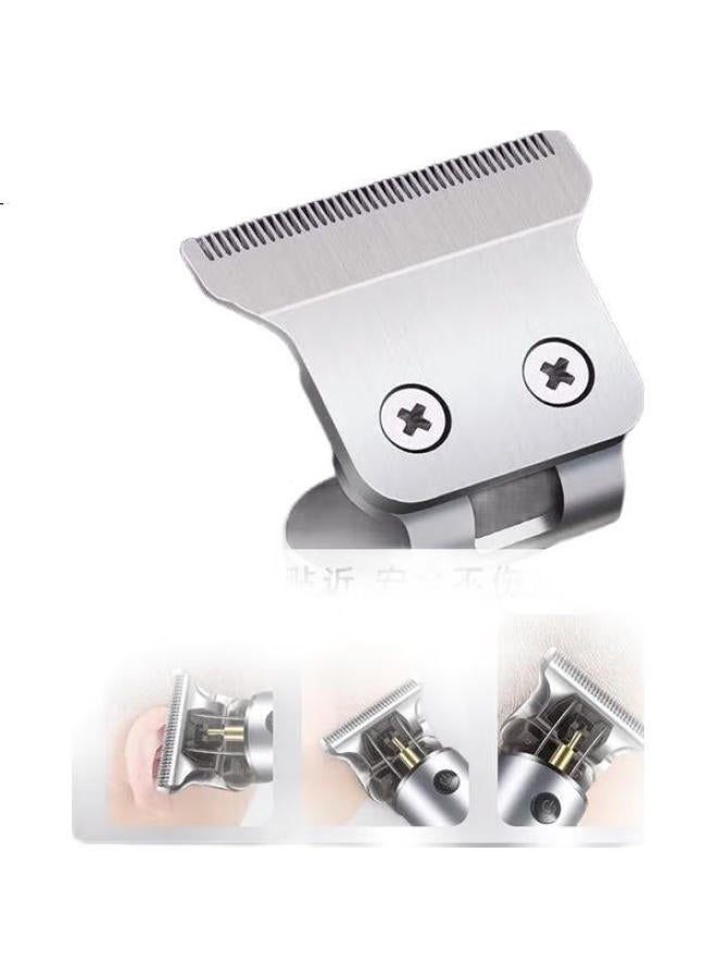 AUX Electric Hair Clipper For Adults, Hair Trimmer, Hair Styling Tool, Hair Cutting Device, Hair Shaver, Hair Sculpting Electric Trimmer, Complete Set Of Hair Cutting Scissors And Tools, Silver - Image 2