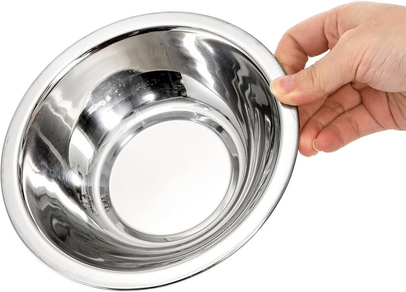 Okllen 10 Pack Stainless Steel Mixing Bowls, 16CM Wide Kitchen Metal Bowl with Flat Base, 3/4 Quart Prep Bowls for Meal Prep, Cooking, Serving, Baking - Image 4