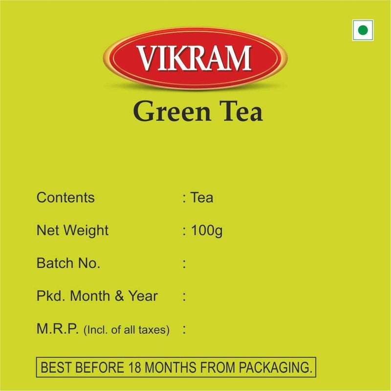 Vikram Tea Combo | Klassic Premium CTC Tea 500g, Elaichi Tea 250g, & Green Tea 100g - 850g (Pack of 3) - Image 3