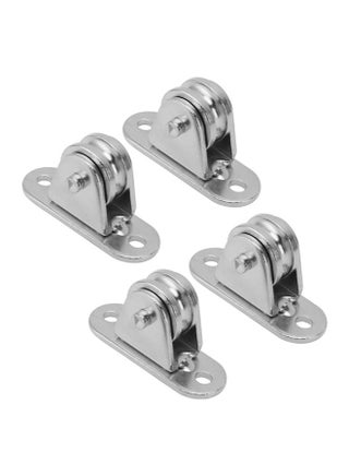 Small Pulley Block Stainless Steel Silent Pulley Roller Wall Mounted Fixed Pulley for DIY Equipment Wire Rope Rail Sliding Gate 4PCS - pzsku/Z7620EDD4C0A6A1BDFA19Z/45/_/1732166899/4f4b34fa-83d8-4de7-860c-fc4acae4f80e