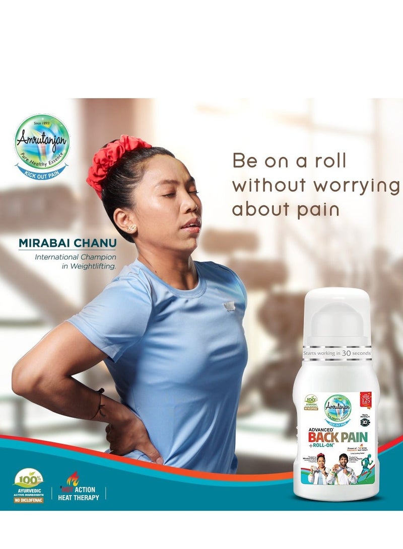 Amrutanjan Advanced Back Pain Roll-On 50ml - Image 4