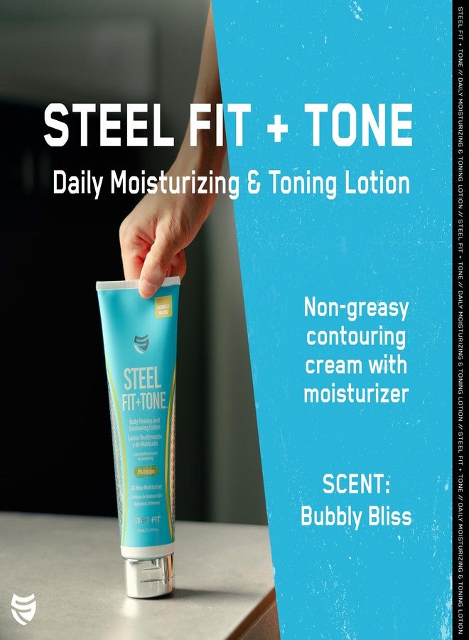 SteelFit Firming Body Lotion - Contouring & Skin Tightening Cream for Body - Firm & Tone Cellulite Remover for Legs Belly & Saggy Skin - Nourishing & Soothing with Shea & Cocoa Butter - Bubbly Bliss - Image 2