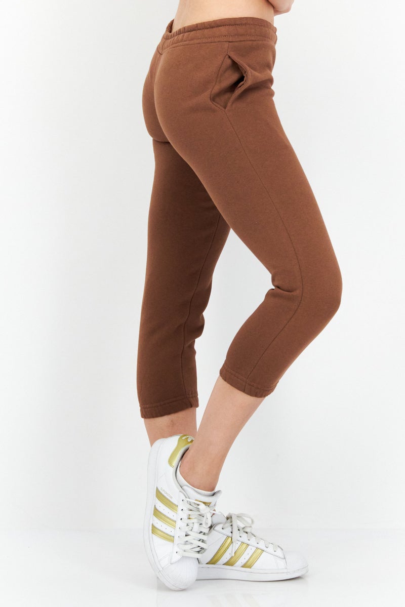 Don't Call Me Jennyfer Women Regular Fit Drawstring Textured Jogger Pants, Brown  - Image 2