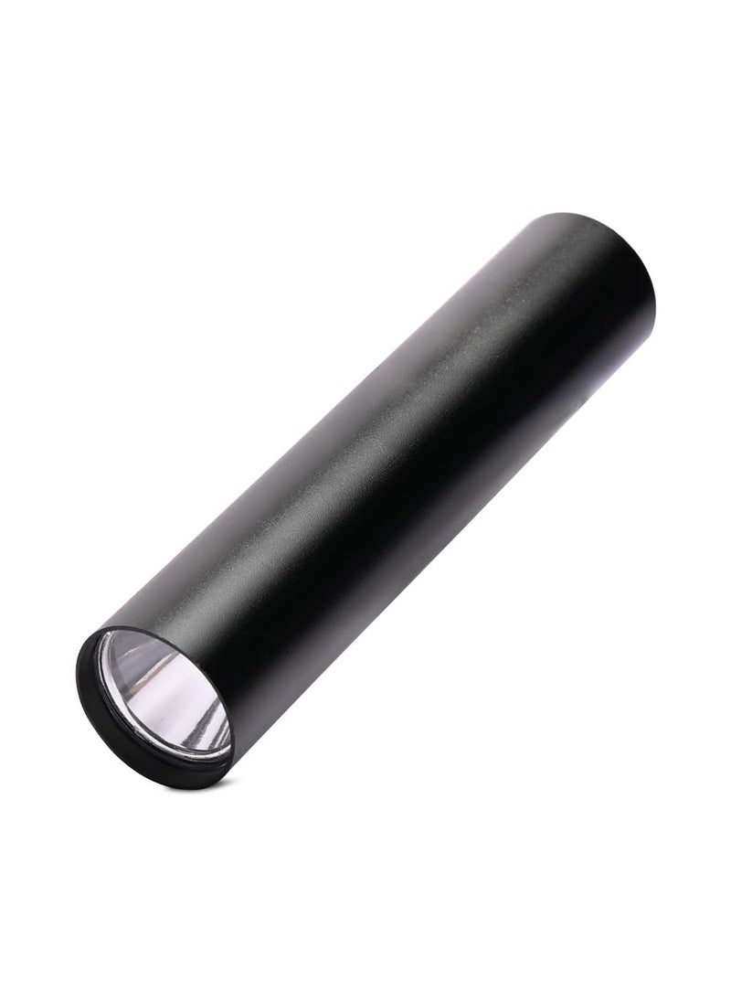 Care4 Care 4 Metal Mini Torch USB Charging with Zoom Function Torch Black 8 cm Rechargeable  - Image 1