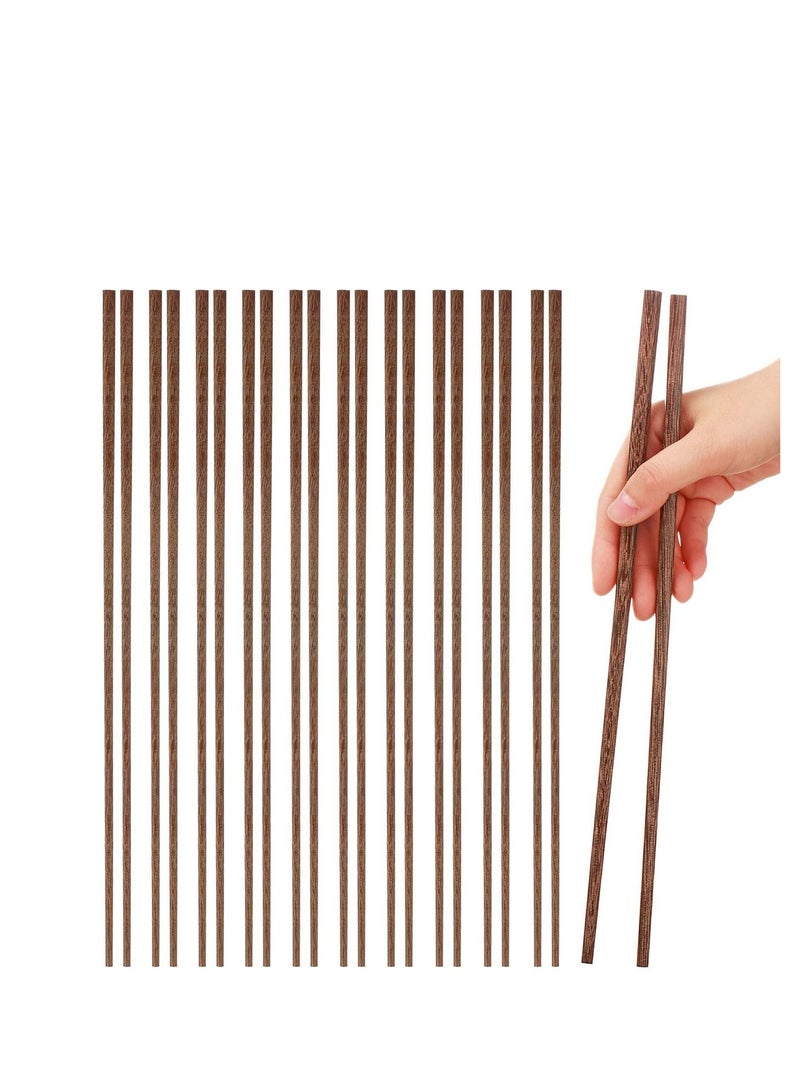 10 Pairs Long Wooden Chopstick Cooking Chopsticks Extra Long Chopsticks Noodle Chopsticks Hot Pot Chopstick Chinese Style Chopsticks Natural Wooden Frying Chopstick for Cooking, 12 Inch - Image 1