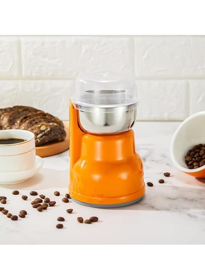 200W Electric Coffee and Spice Grinder with 80g Bowl | Stainless Steel Blades for Grinding Coffee, Spices, Nuts, Cereals | Sleek Design & Fast Performance  - Image 2