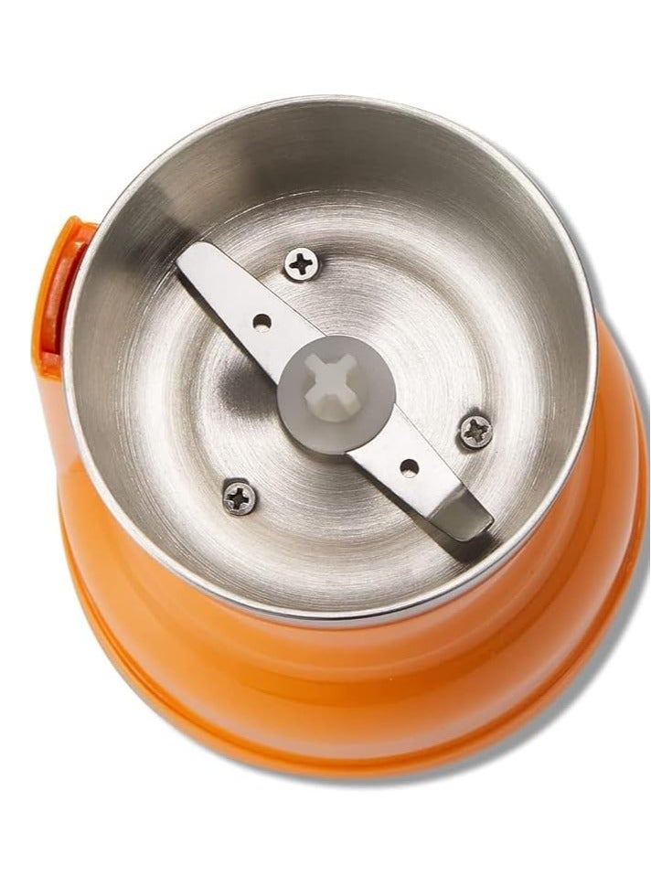 200W Electric Coffee and Spice Grinder with 80g Bowl | Stainless Steel Blades for Grinding Coffee, Spices, Nuts, Cereals | Sleek Design & Fast Performance  - Image 3