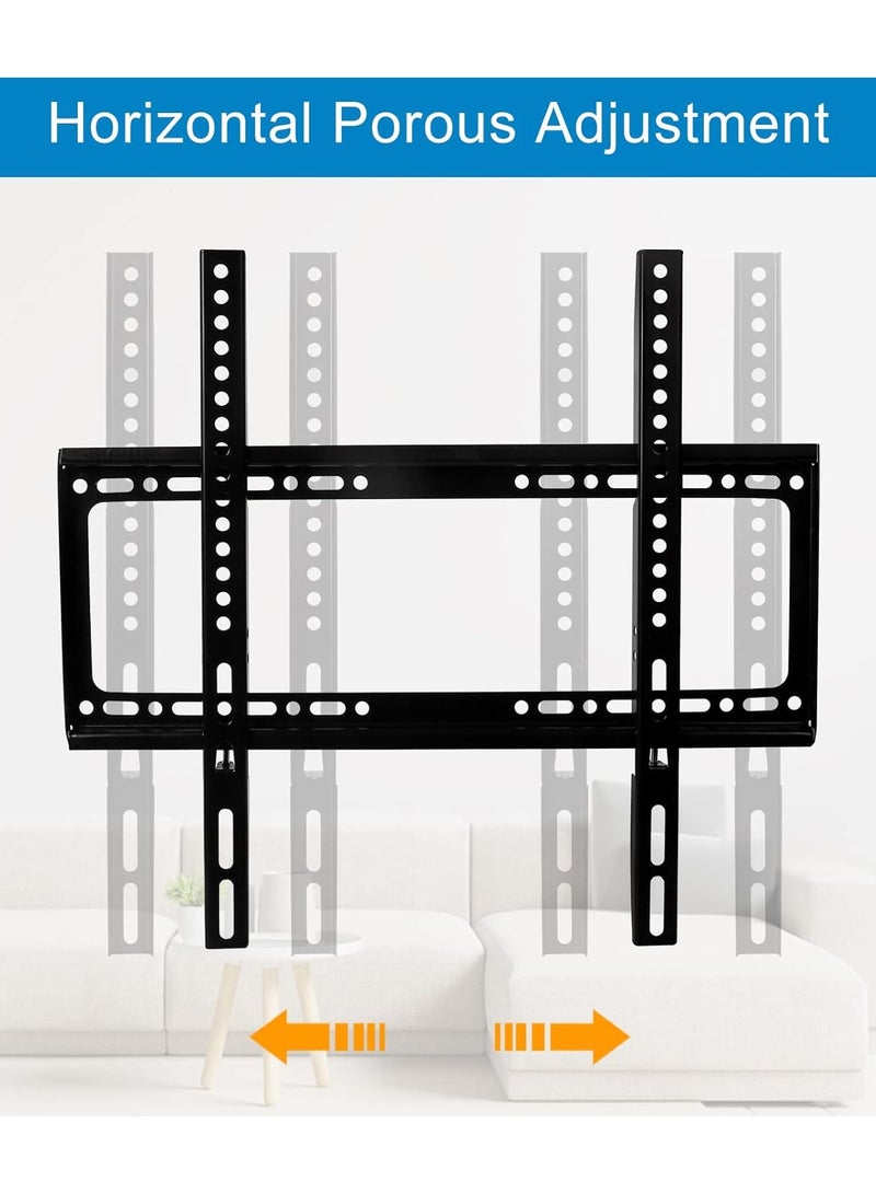 ريبنيو حامل تلفزيون عالمي أصلي مثبت على الحائط لشاشات LCD LED المسطحة مقاس 26 إلى 63 بوصة، قوي التحمل وقابل للتعديل وموفر للمساحة ومتوافق مع VESA، تصميم متين وانسيابي، للشاشات المسطحة - Image 2