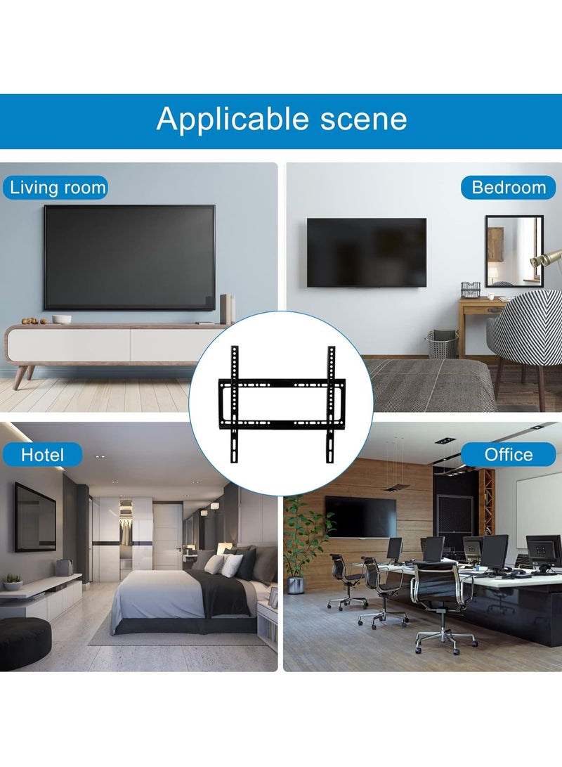 ريبنيو حامل تلفزيون عالمي أصلي مثبت على الحائط لشاشات LCD LED المسطحة مقاس 26 إلى 63 بوصة، قوي التحمل وقابل للتعديل وموفر للمساحة ومتوافق مع VESA، تصميم متين وانسيابي، للشاشات المسطحة - Image 3
