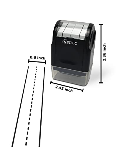 Veltec Dashed Handwriting Lines Practice Roller Stamp for Kids, Parents and Teachers (Black) - Image 2
