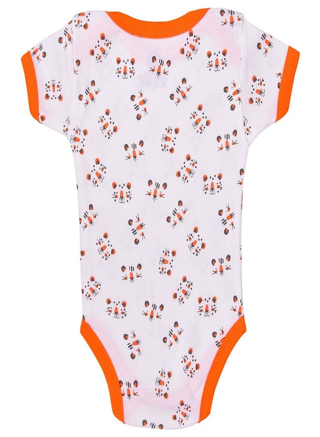 Magic Town Baby Needs Magic Town Cotton Half Sleeves Body Suits for Baby Boys and Baby Girls- Pack of 3 - Image 3