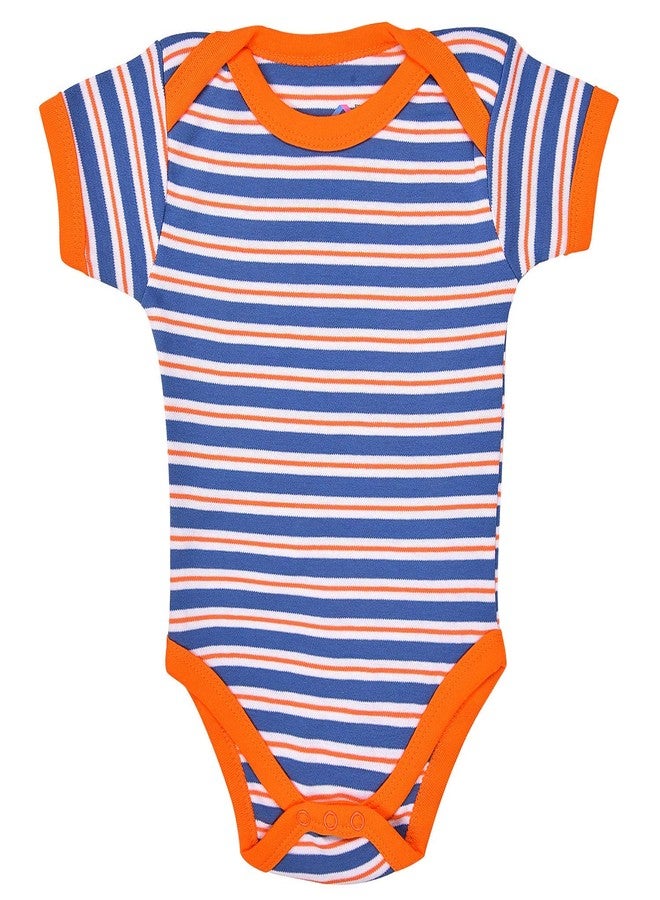 Magic Town Baby Needs Magic Town Cotton Half Sleeves Body Suits for Baby Boys and Baby Girls- Pack of 3 - Image 4
