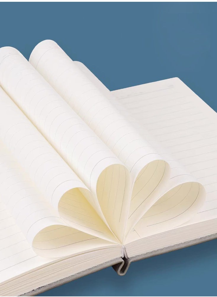 LYNLYN Refillable Writing Journals Notebook,A5 Ruled Magnetic Faux Leather Hardcover Notebook for Men and Women, Great Gift for Business School Travel Personal  - Image 2