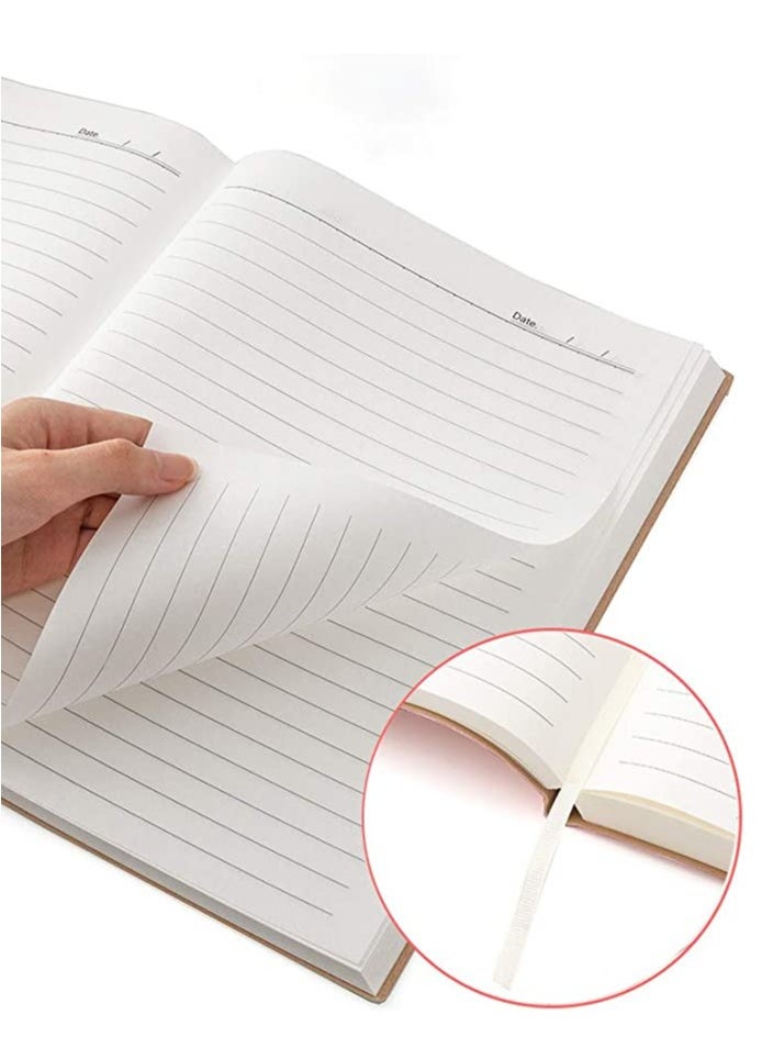 LYNLYN Refillable Writing Journals Notebook,A5 Ruled Magnetic Faux Leather Hardcover Notebook for Men and Women, Great Gift for Business School Travel Personal  - Image 3