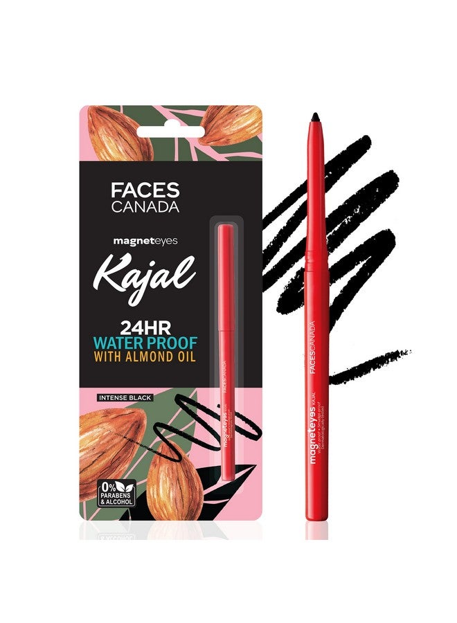 Facescanada Faces Canada Magneteyes Kajal - Black, 0.35G | 24 Hr Long Stay | One Stroke Smooth Glide | Waterproof, Smudgeproof & Fadeproof | Deep Matte Finish | Enriched With Almond Oil & Vitamin E - Image 1