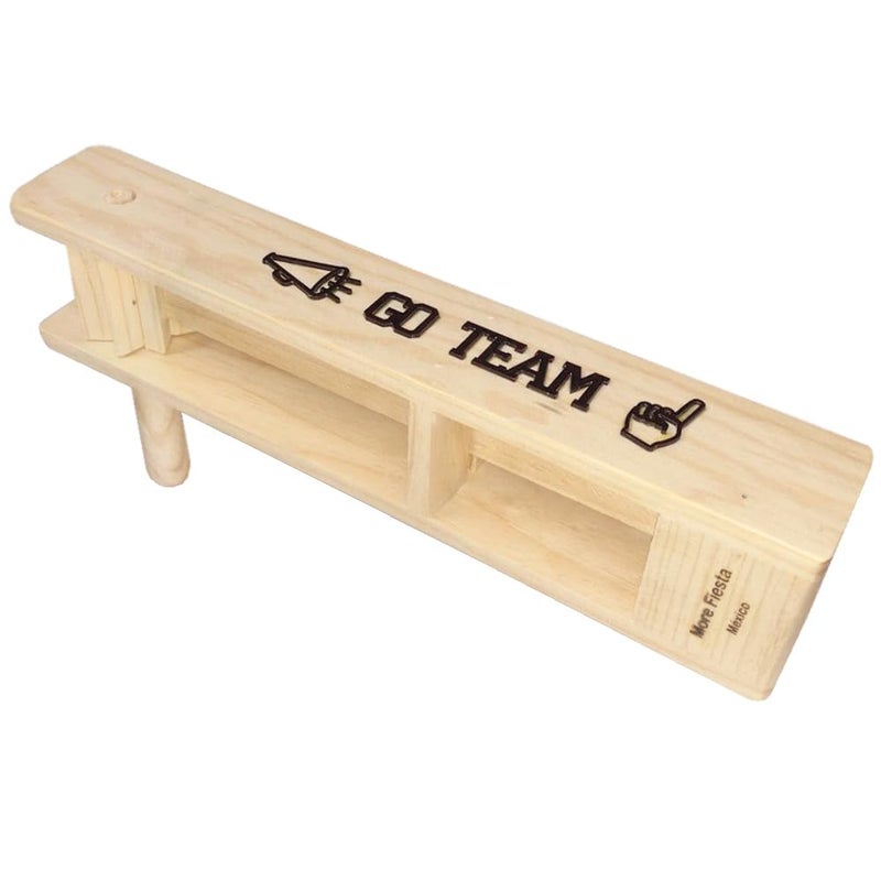 More Fiesta Big GO TEAM Wooden Mexican Matraca Noisemaker 15 Long Ratchet Football Cheers - Image 3