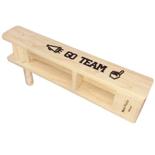 More Fiesta Big GO TEAM Wooden Mexican Matraca Noisemaker 15 Long Ratchet Football Cheers - Image 1