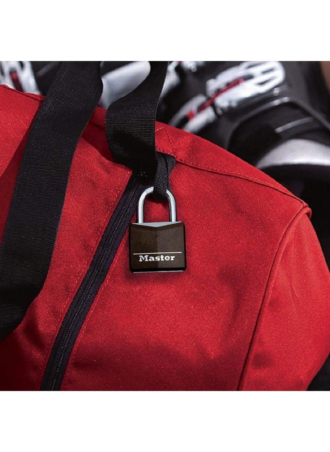 Master Lock Master Lock Black Outdoor Key Lock, Standard Weather Resistant Padlock with Cover, Keyed Alike Padlocks for Lockers, Fences, Sheds, or Other Equipment, 4 Pack, 131Q  - Image 2