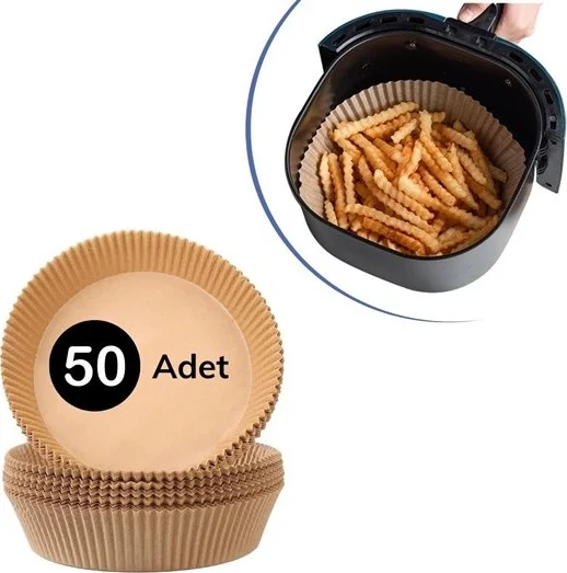 5DM 50 Pcs Air Fryer Baking Paper Disposable Air Fryer Oil Proof Nonstick Plate Model