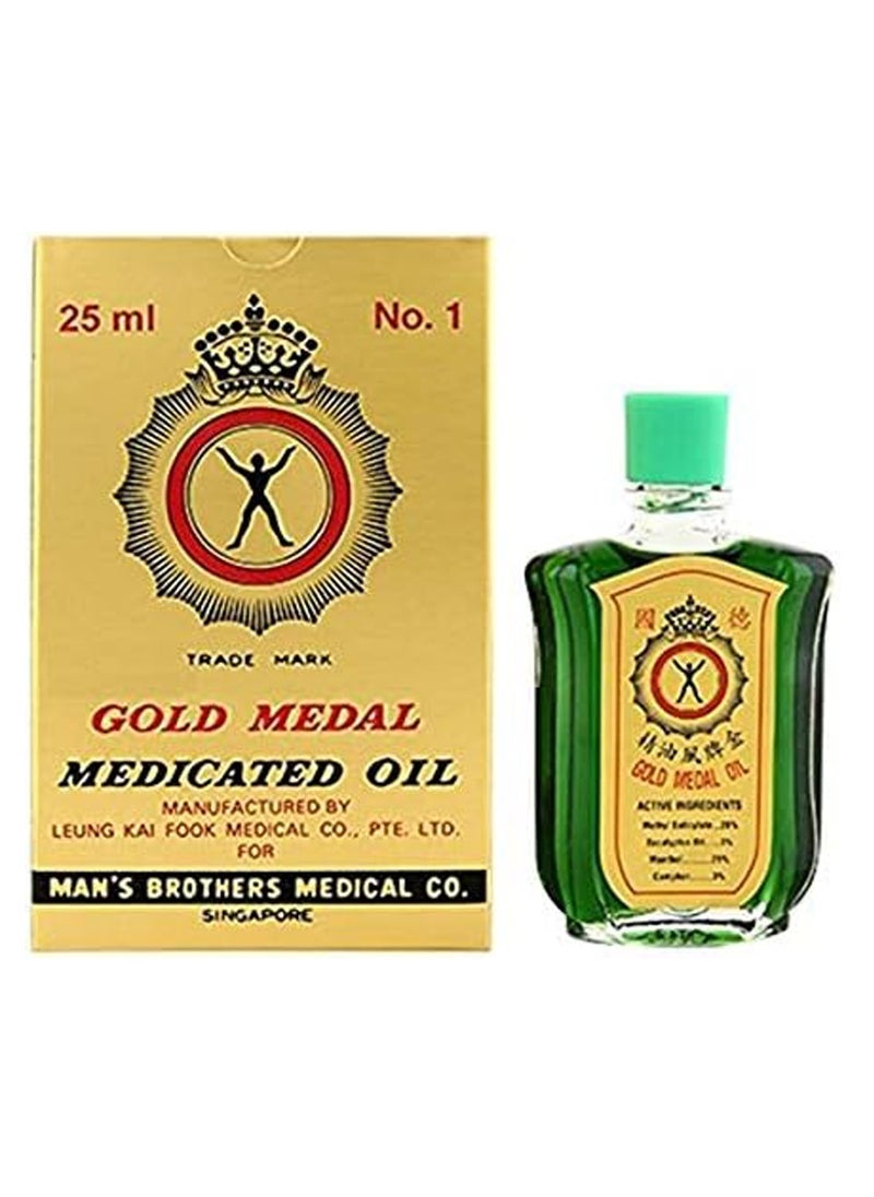 GOLD MEDAL Gold Medal Medicated Pain Killer Oil 25ml (Pack of 12)  - Image 2