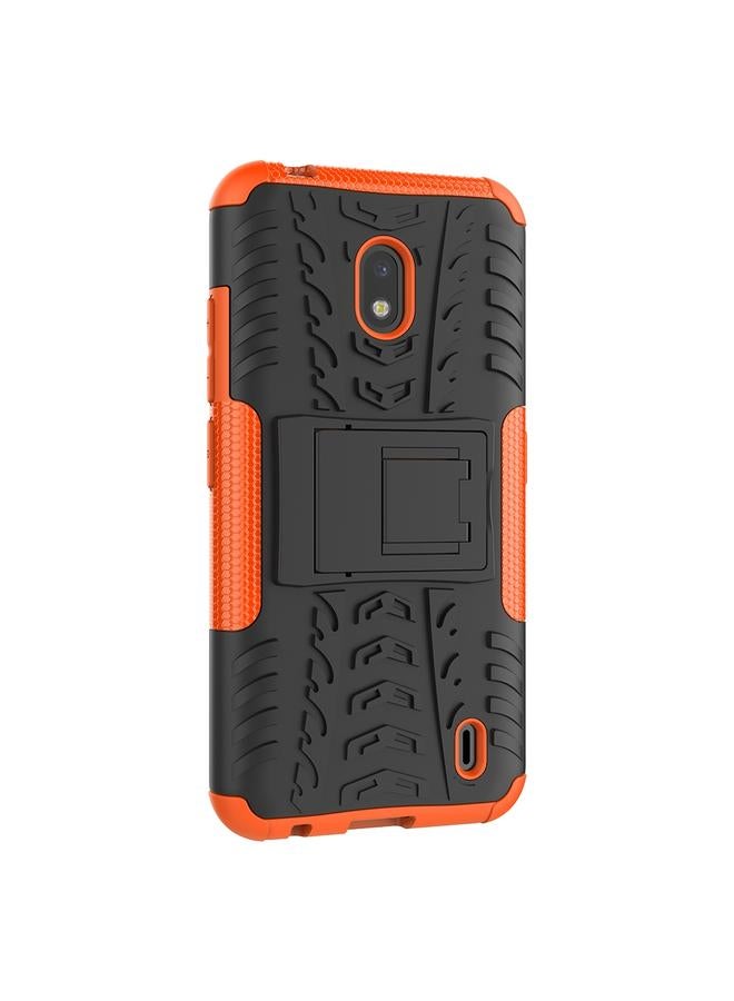 erorex Case For Nokia 2.2 Tire Texture TPU + PC Shockproof Case with Holder - Image 2