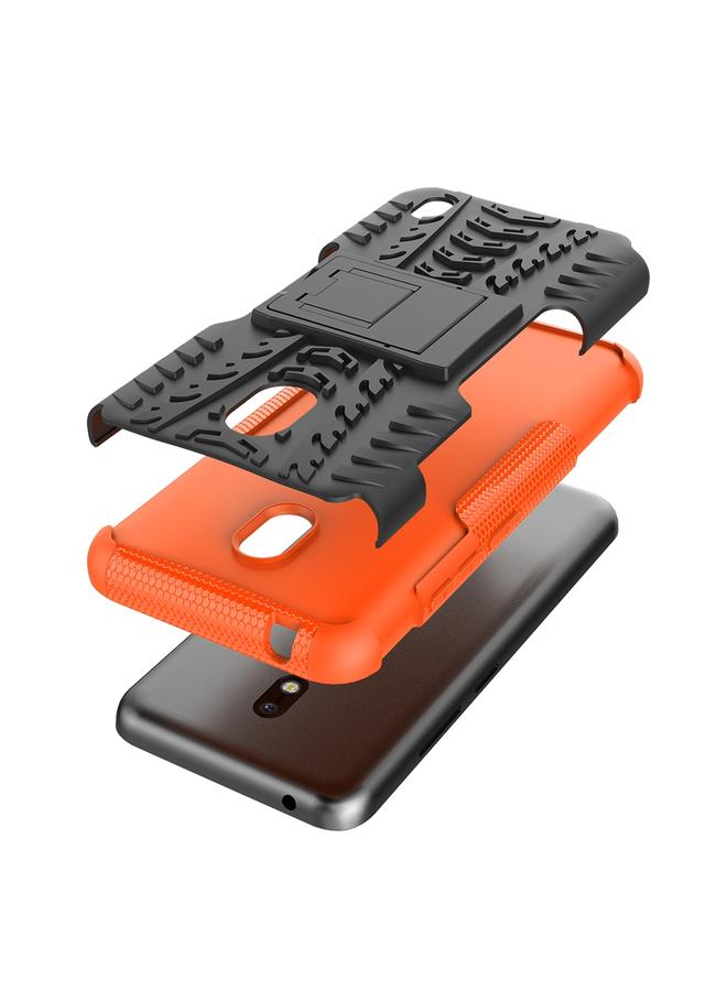 erorex Case For Nokia 2.2 Tire Texture TPU + PC Shockproof Case with Holder - Image 5