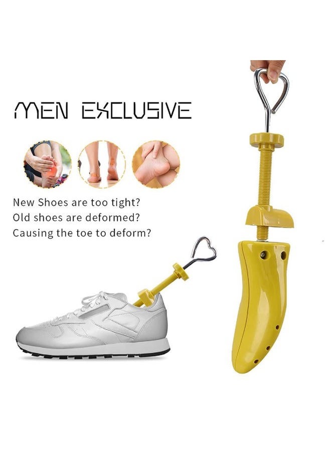 XYH Shoe Stretcher Comes with Dust-Proof Bag, Pair of Plastic Shoe Stretcher,4 Way Ajustable., For ( M's Us 8.5-15; Wm's Us 9.5-14 ) Yellow, Large - Image 5