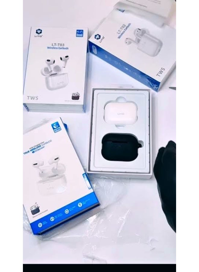 ليتو سماعة الأذن Lito LT-T03 هي إصدار من سماعات الأذن اللاسلكية (AirPods style) من علامة Lito. وهي مصممة بتصميم مطوّر لتوفير تثبيت أقوى أثناء الحركة - Image 2