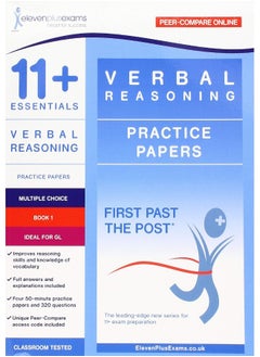 11+ Essentials Verbal Reasoning Practice Papers Book 1  - Image 1
