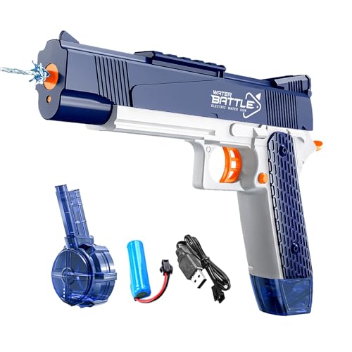 Snowall Electric Water Gun with Long RangeAutomatic Squirt Gun for Kids and Adults Long Distance Water Pistol for Pool Beach Outdoor Play - Image 1