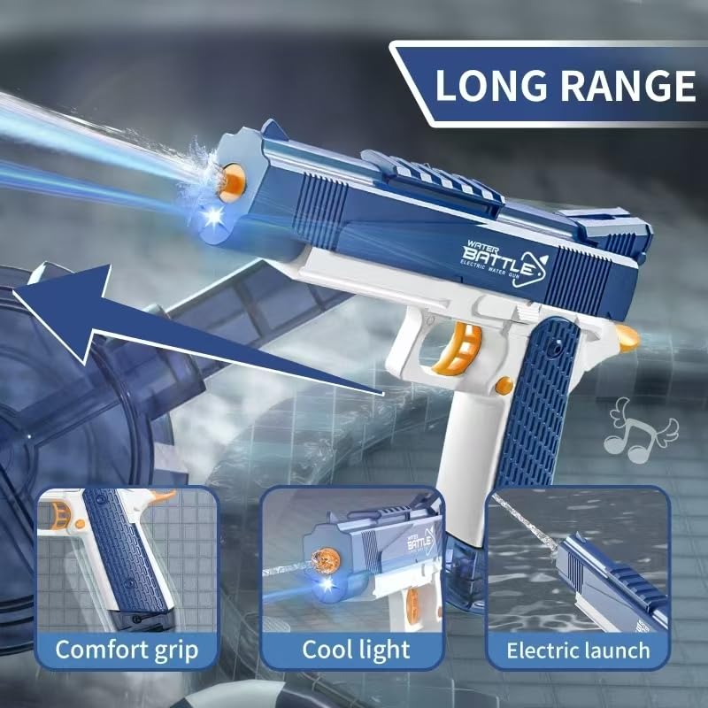 Snowall Electric Water Gun with Long RangeAutomatic Squirt Gun for Kids and Adults Long Distance Water Pistol for Pool Beach Outdoor Play - Image 5
