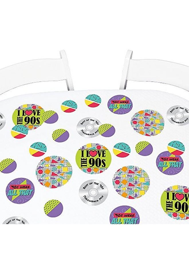 Big Dot of Happiness 90'S Throwback 1990S Party Giant Circle Confetti Party Decorations Large Confetti 27 Count  - Image 1