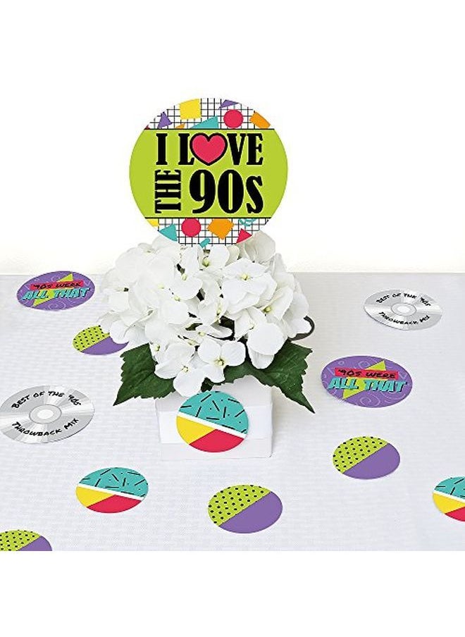 Big Dot of Happiness 90'S Throwback 1990S Party Giant Circle Confetti Party Decorations Large Confetti 27 Count  - Image 5