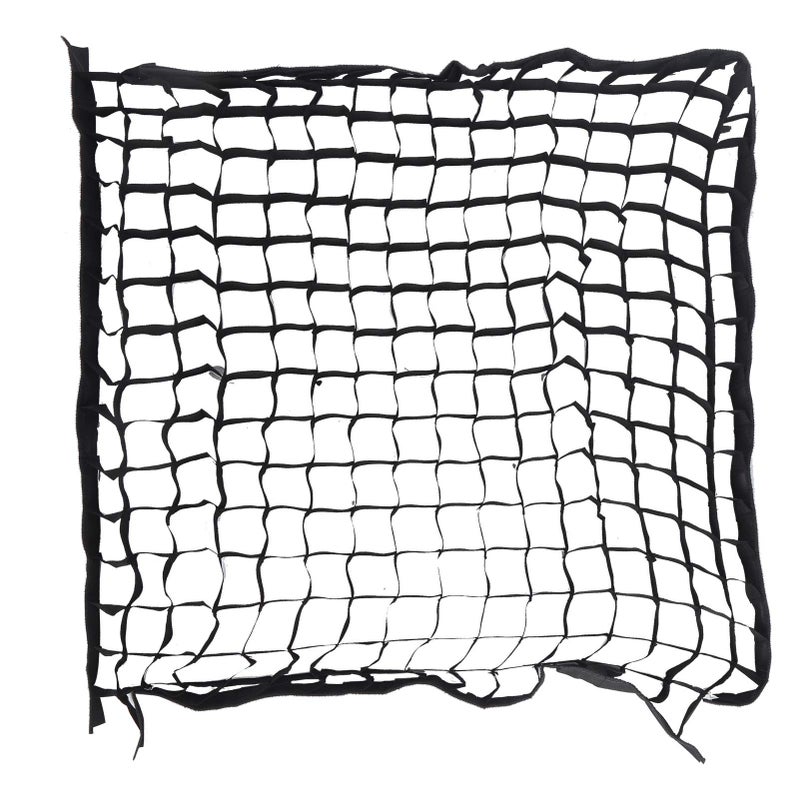 80x80cm Softbox Cellular Grid Mesh With Hook Loop Fasteners For Directional Light Control - Image 3