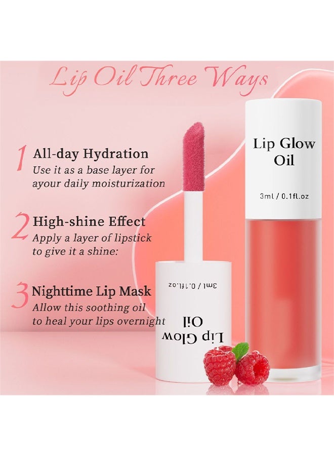 HelloKiss Lip Glow Oil ,Hydrating & Plumping,with Honey Hydrating Lip Oil ,Tinted Moisturizing Lip Gloss Plumping Non Sticky ,Long Lasting Shiny Lip Stain,Hydrating Lip Plumping Oil # 05 Honey - Image 5