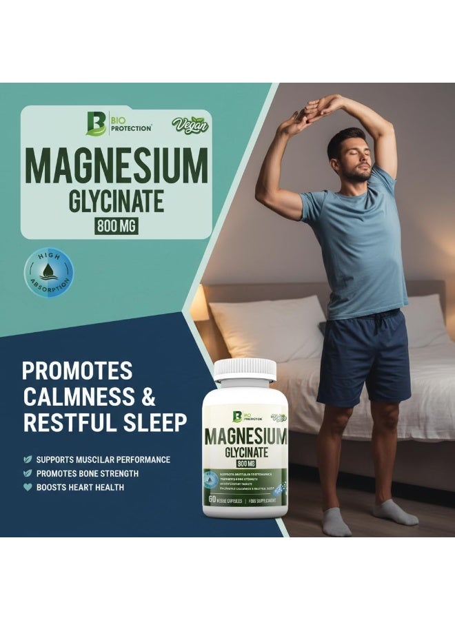 BIO PROTECTION Magnesium 800 mg, 60 Vegetarian Capsules | Highly Absorbable Magnesium for Muscle, Bone & Energy Support - Image 5