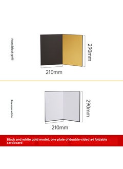 Generic A4 Foldable Photography Reflector Backdrop A4 Golden Triangle cardboard 205*285,mm 