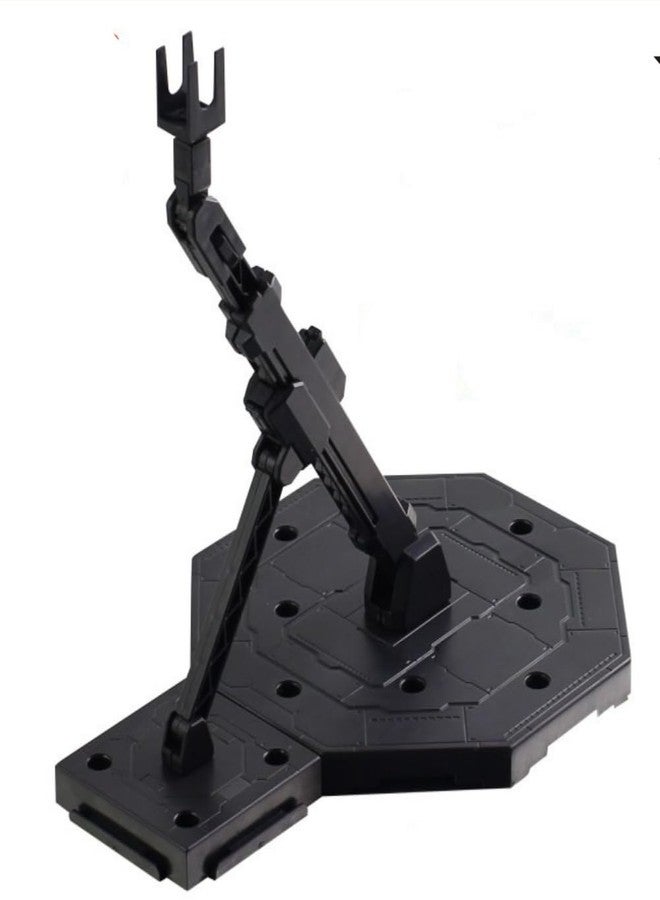Bioristar HG RG Hobby Action Base Model Stand Hobby Display Stand Compatible with HG MG BB 1/144 1/100 Pack of 2 (Black) - Image 2