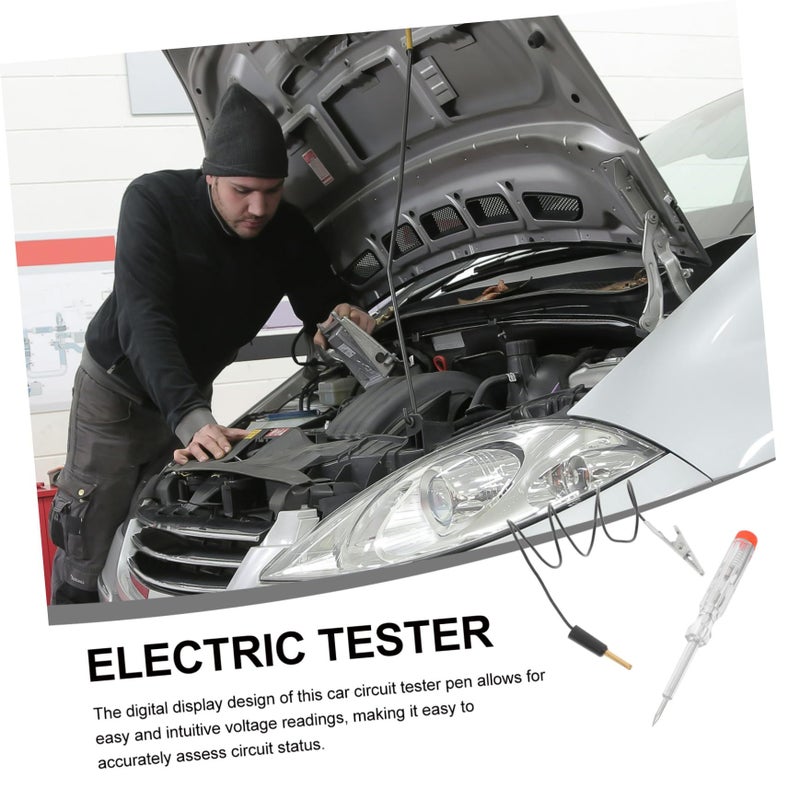Heavy Duty Automotive Voltage Tester with LED Display for Cars Trucks Easy One Hand Operation - Image 4