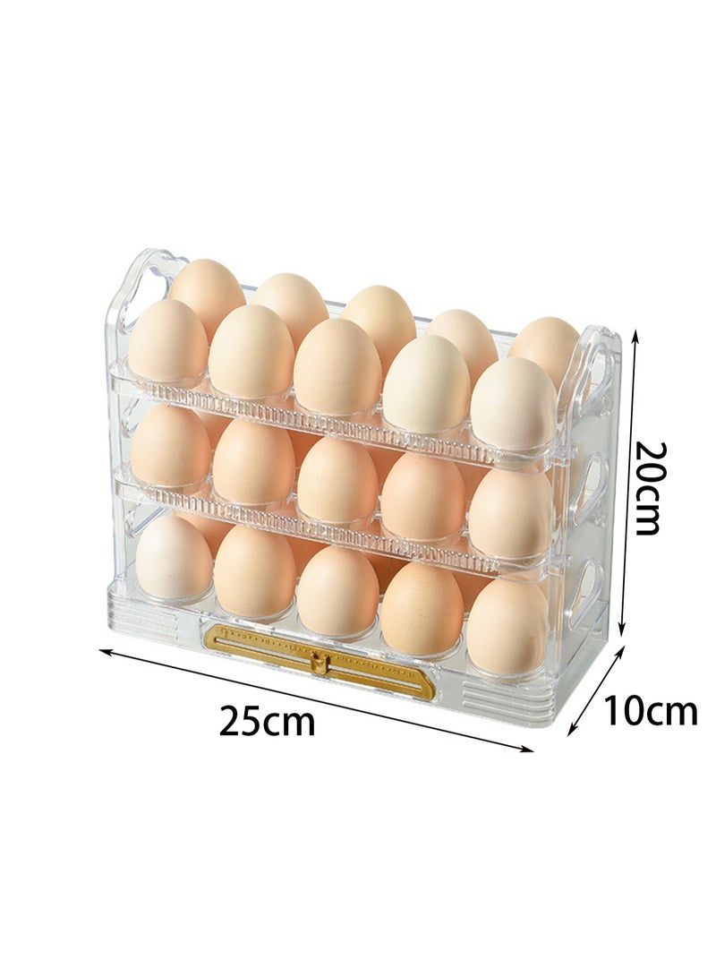 Transparent Refrigerator Egg Rack, Stackable Egg Storage Container, Suitable For Refrigerator Door, Save Space - Image 2