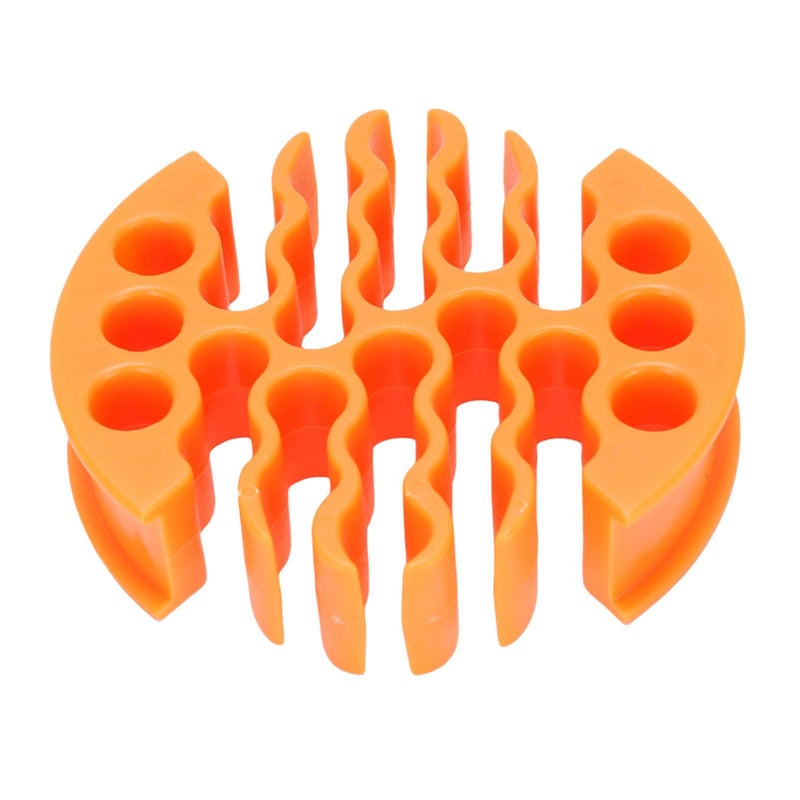30 Hole 7 Row Cable Organizer Low Friction Cord Management Tool CAT 6 Orange - Image 4