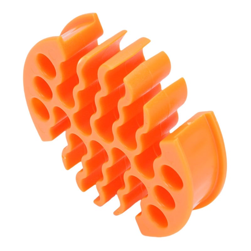 30 Hole 7 Row Cable Organizer Low Friction Cord Management Tool CAT 6 Orange - Image 3
