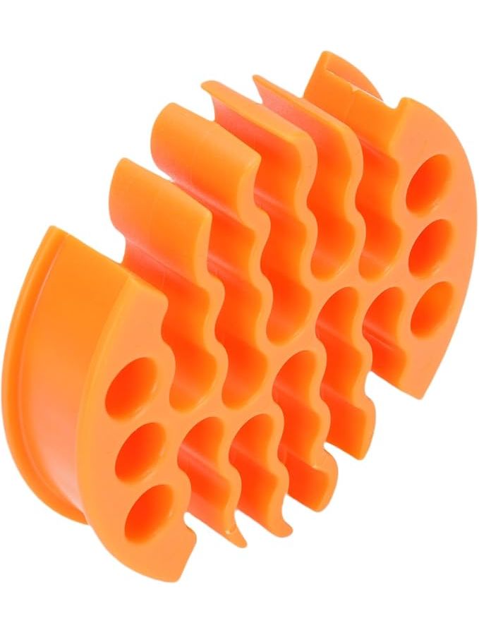 30 Hole 7 Row Cable Organizer Low Friction Cord Management Tool CAT 6 Orange - Image 1